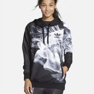 Adidas Originals × Rita Ora White Smoke hoodie in black
